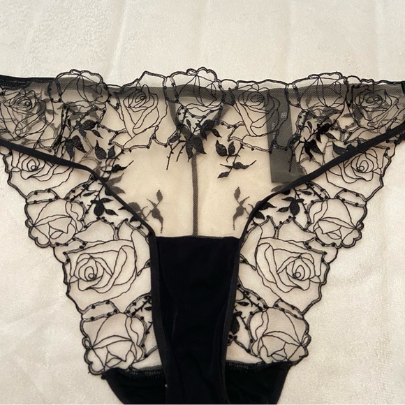 Bluebella Black Floral Lace Panties - Picture 3 of 8